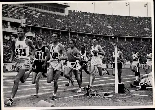 Sammelbild Olympia 1936, 1500m Lauf, Jack Lovelock