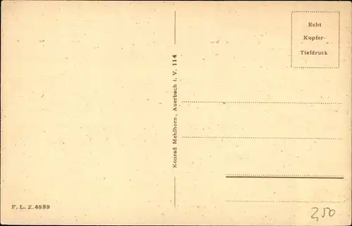 Ak Auerbach im Vogtland, Ober- Realschule