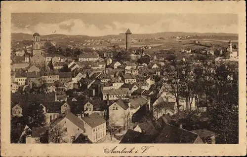 Ak Auerbach im Vogtland Sachsen, Ortsansicht