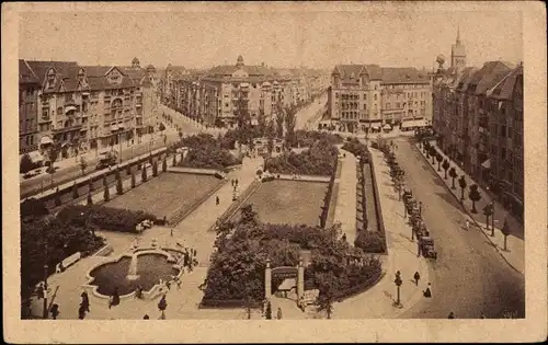 Ak Berlin Schöneberg, Bayrischer Platz, Autos