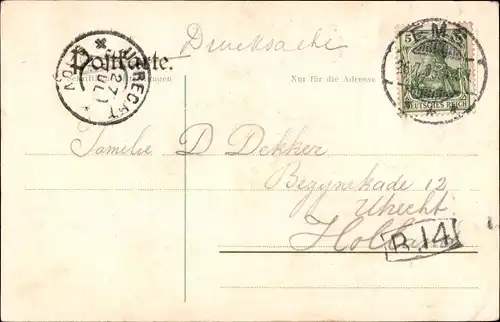 Ak Bad Ems an der Lahn, Blick von der Bismarck-Promenade