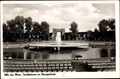 Ak Deutz Köln am Rhein, Tanzbrunnen im Messegelände