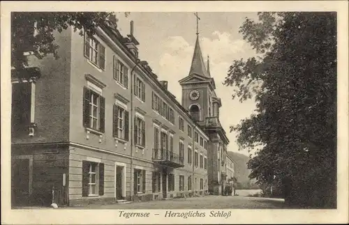 Ak Tegernsee in Oberbayern, Herzogliches Schloss