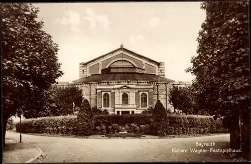 Ak Bayreuth in Oberfranken, Richard Wagner Festspielhaus