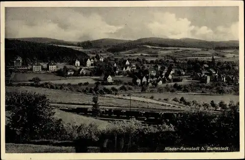 Ak Nieder Ramstadt Mühltal im Odenwald, Panorama