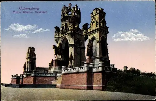 Ak Syburg Dortmund Nordrhein Westfalen, Hohensyburg, Kaiser Wilhelm Denkmal
