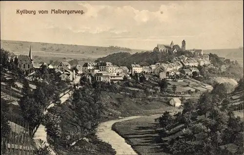 Ak Kyllburg in der Eifel, Panorama vom Malbergerweg