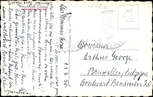 Ak Schwäbisch Gmünd in Württemberg, Panorama