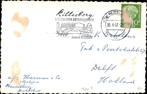 Ak Heidelberg am Neckar, Ortsansicht