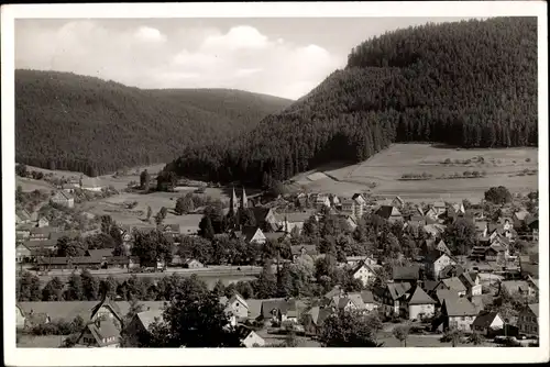 Ak Klosterreichenbach Baiersbronn im Schwarzwald, Gesamtansicht, Hotel und Pension Sonne