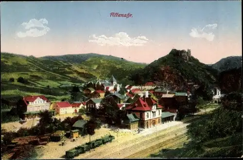 Ak Altenahr im Ahrtal, Ortsansicht, Bahnhof