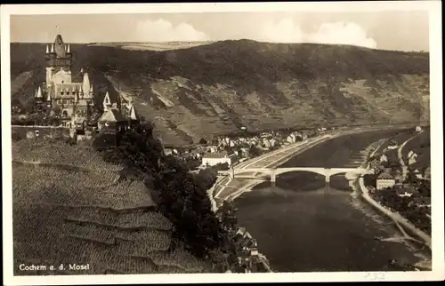 Ak Cochem an der Mosel, Ortsansicht