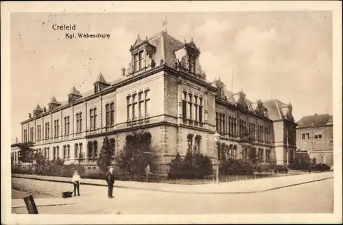 Ak Krefeld am Niederrhein, Königliche Webeschule