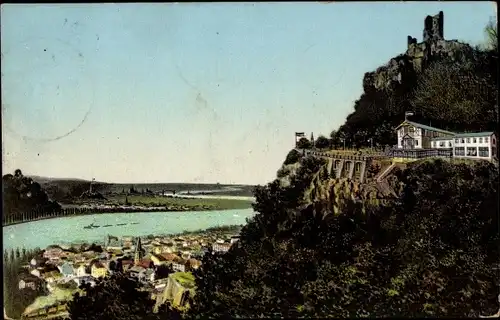 Ak Königswinter am Rhein, Drachenfels, Drachenburg