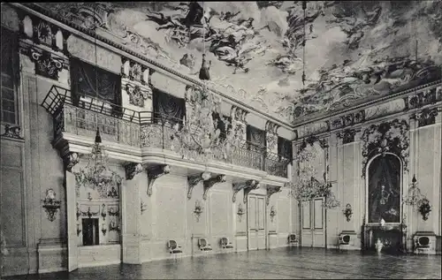 Ak Ansbach in Mittelfranken Bayern, Schloss, Konzertsaal