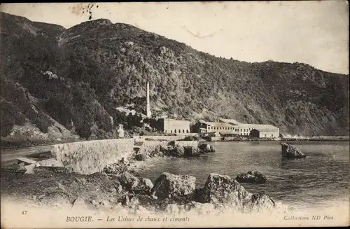 Ak Bougie Algerien, Les Usines de chaux et ciments