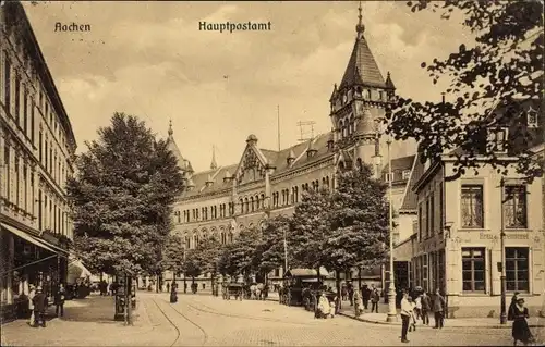Ak Aachen in Nordrhein Westfalen, Hauptpostamt