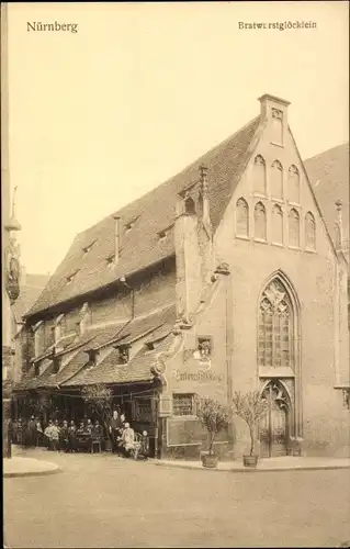 Ak Nürnberg in Mittelfranken, Bratwurstglöcklein