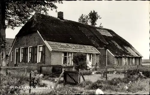 Ak Oud Lutten Overijssel, Boerderij