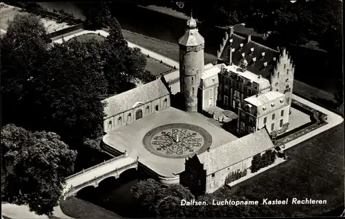 Ak Dalfsen Overijssel, Kasteel Rechteren, Schloss, Fliegeraufnahme