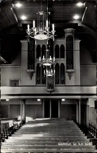 Ak Markelo Overijssel, N. H. Kerk, Interieur, Orgel