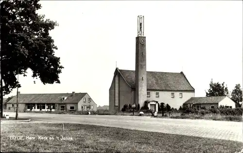 Ak Eefde Zutphen Lochem Gelderland, Herv. Kerk en 't Jolink