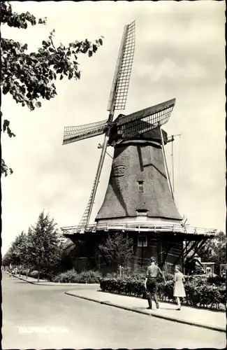 Ak Dalfsen Overijssel, Bungalow bedrijf Het Sterrenbos, Molen