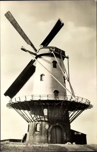 Ak Veere Zeeland Niederlande, Hollandse Korenmolen