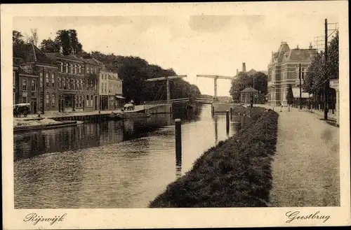 Ak Rijswijk Südholland Niederlande, Geestbrug