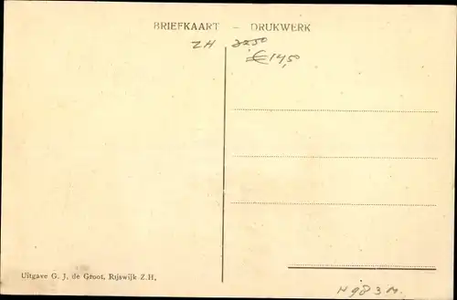 Ak Rijswijk Südholland Niederlande, Geestbrug