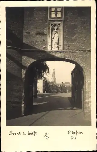 Ak Delft Südholland Niederlande, Poort