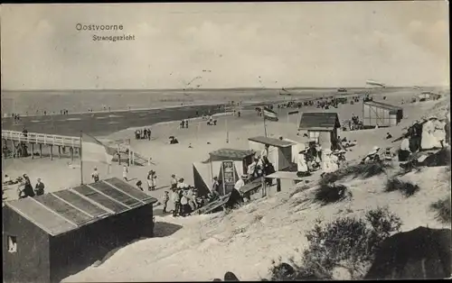Ak Oostvoorne aan Zee Südholland, Strandgezicht
