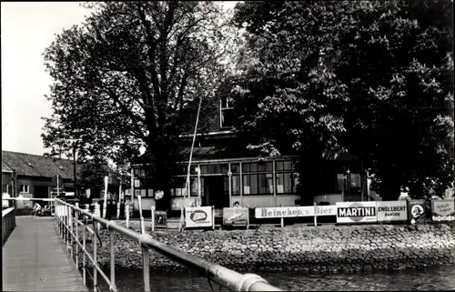 Ak Papendrecht Südholland, Café Restaurant Panorama, Veerplein 1