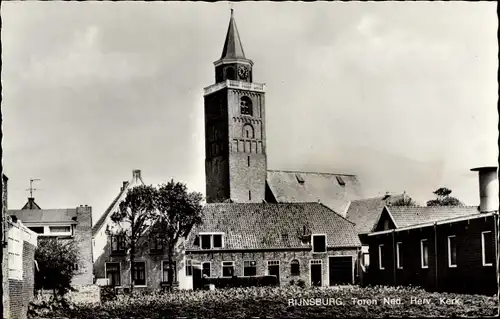 Ak Rijnsburg Südholland, Toren Nederlandse Hervormde Kerk