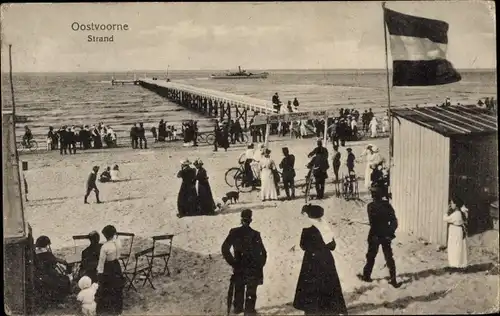 Ak Oostvoorne aan Zee Südholland, Strand