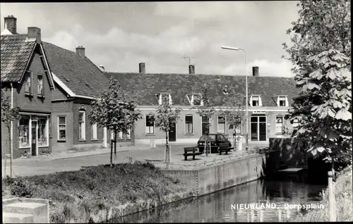 Ak Nieuwland Vijfheerenlanden Südholland, Dorpsplein