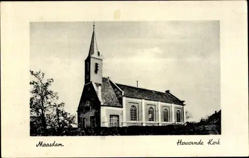 Ak Maasdam Südholland, Hervormde Kerk