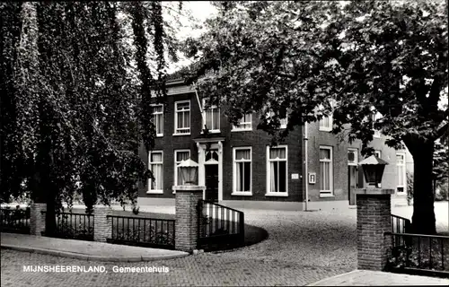 Ak Mijnsheerenland Südholland, Gemeentehuis