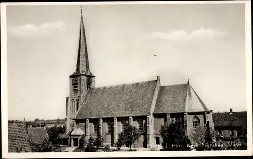 Ak Mijnsheerenland Südholland, Ned. Herv. Kerk