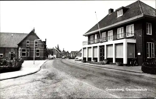 Ak Giessenburg Südholland, Gemeentehuis