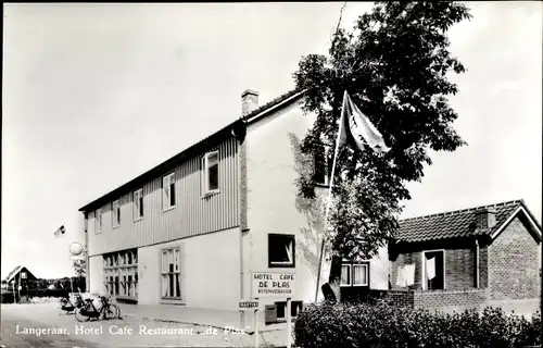 Ak Langeraar Nieuwkoop Südholland, Hotel Café Restaurant de Plas