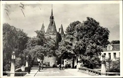 Ak Zwolle Overijssel Niederlande, Sassenpoortenbrug, Sassenpoort