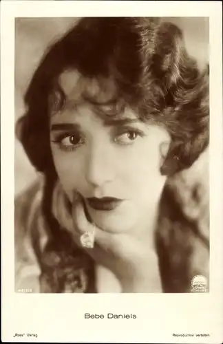 Ak Schauspielerin Bebe Daniels, Portrait, Ross Verlag 4619 3