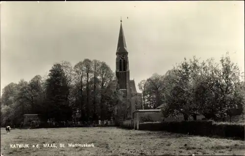 Ak Katwijk aan de Maas Nordbrabant Niederlande, St. Martinuskerk