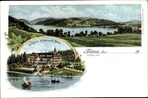 Ak Titisee Neustadt im Breisgau Hochschwarzwald, Jaeger's Schwarzwald Hotel, Panorama