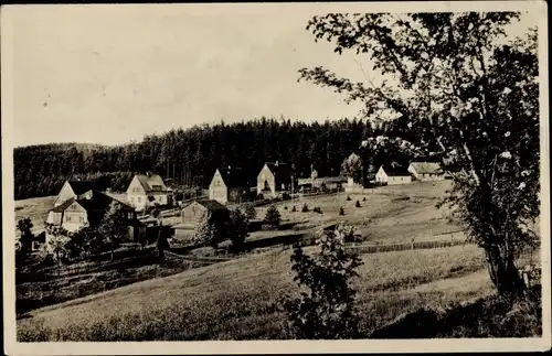 Ak Vogelsgrün Auerbach im Vogtland, Oberdorf vom Eulenberg gesehen