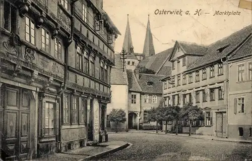 Ak Osterwieck am Harz, Marktplatz