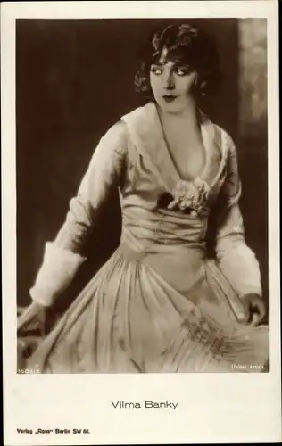 Ak Schauspielerin Vilma Banky, Portrait
