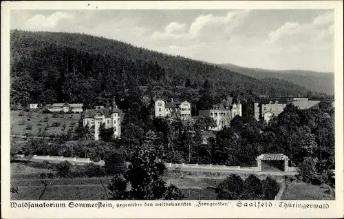 Ak Saalfeld an der Saale Thüringen, Waldsanatorium Sommerstein