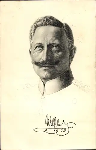 Ak Kaiser Wilhelm II., Portrait